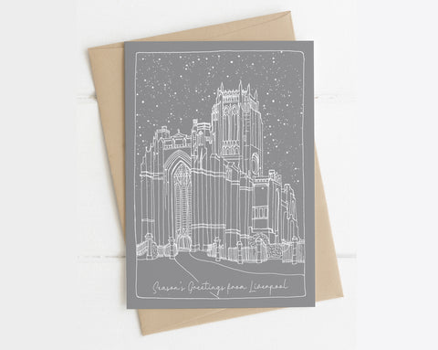 Liverpool Cathedral - Single Christmas Card