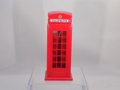 Telephone Box Die Cast Money Box - red