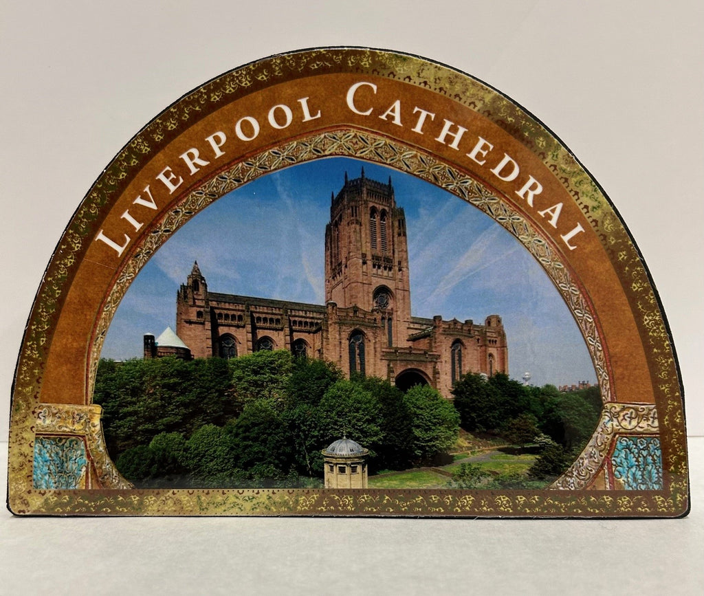 Liverpool Cathedral Gold Foil Wooden Icon Plaque