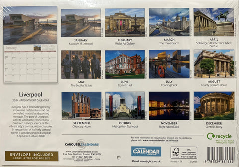 2024 - Liverpool - A4 Calendar