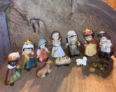 Childrens Resin Nativity Set