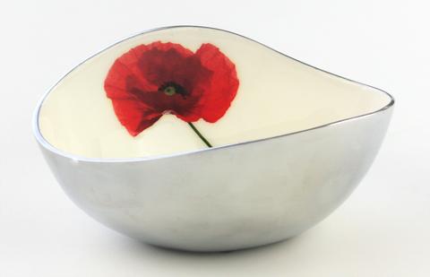 Azeti Poppy Medium Oval Bowl