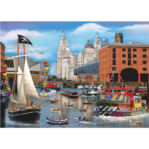 1000 piece  Jigsaw - Liverpool Views - Dockside