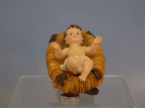 Resin Baby Jesus in Manger