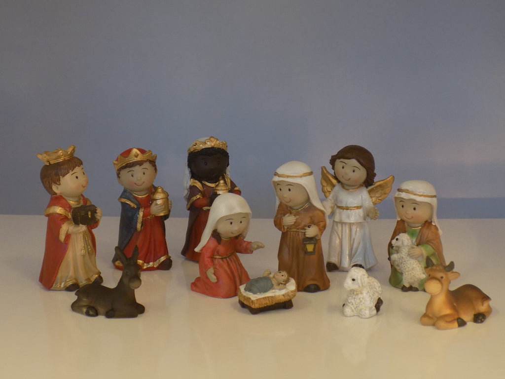 Childrens Resin Nativity Set