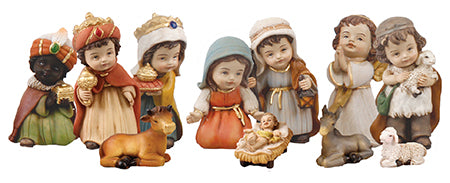 Childrens Resin Nativity Set