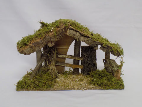 Wooden Nativity Shed