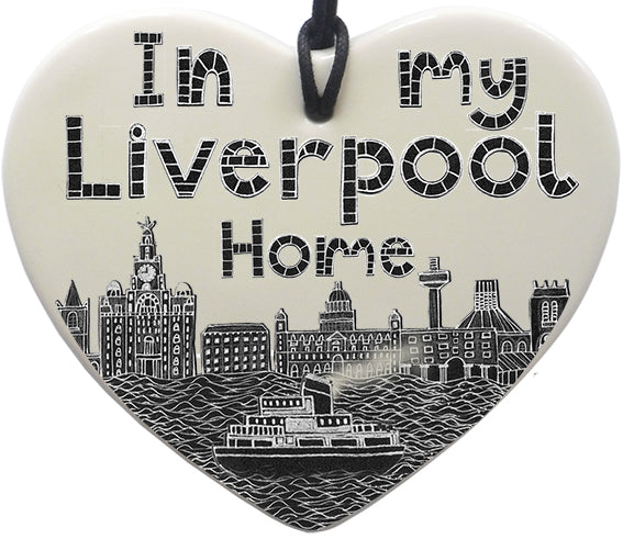 "In My Liverpool Home" Hanging Heart