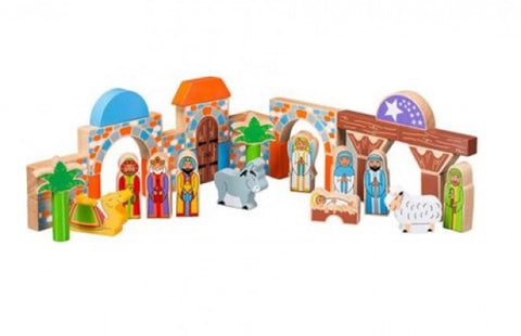 Lanka kade wooden nativity building blocks
