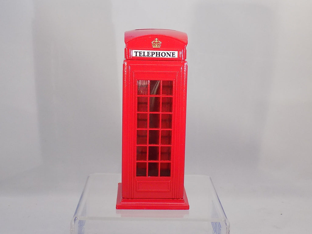 Telephone Box Die Cast Money Box - red