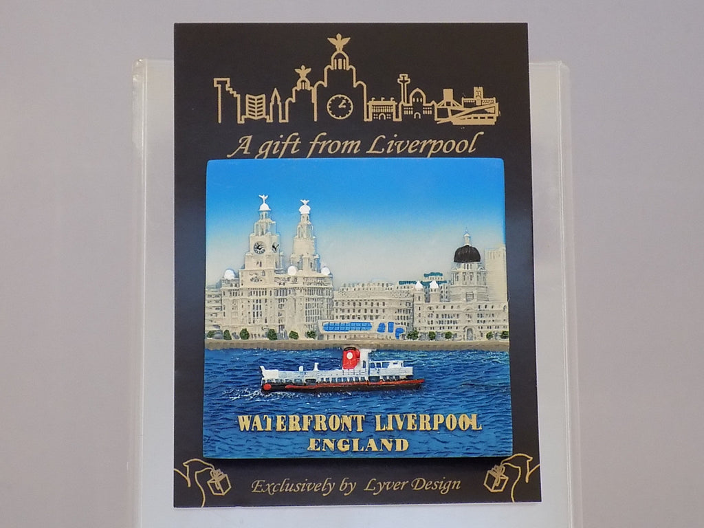 liverpool waterfront 3d fridge magnet - day