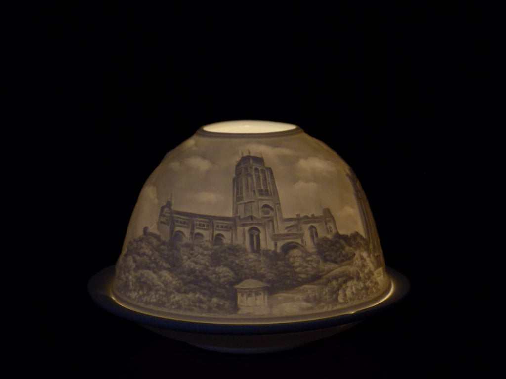 Liverpool cathedral ceramic tea light holder