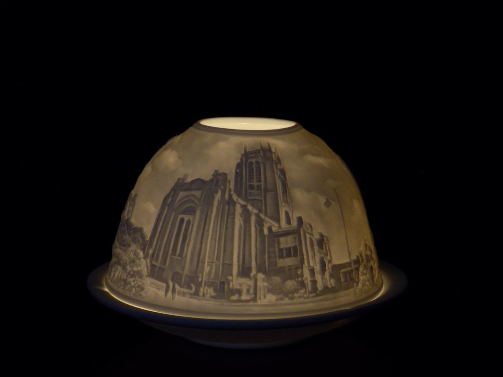 Liverpool cathedral ceramic tea light holder