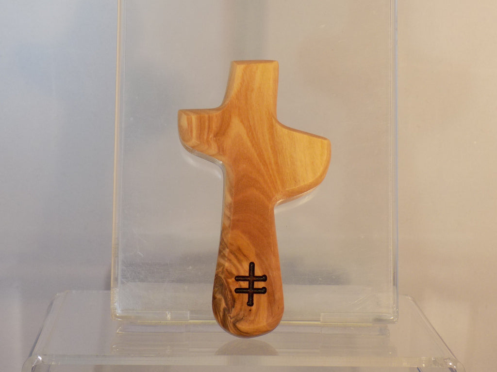 liverpool cathedral holding cross - olivewood