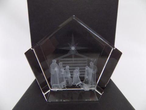 Glass Block Nativity