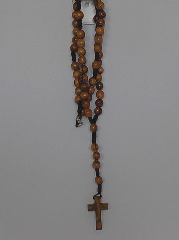 Olivewood Rosary with Wooden Cross