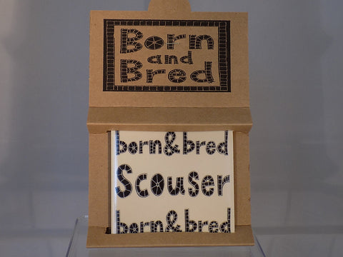 "Scouser Born & Bred" Coaster