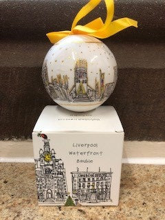 Liverpool Waterfront Bauble - Freida McKitrick