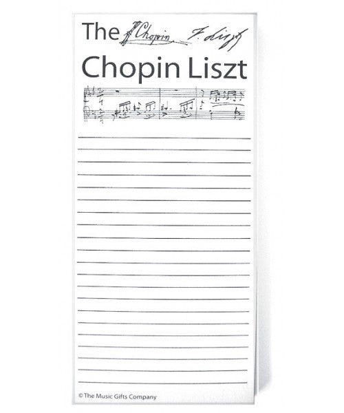 Chopin Liszt Notepad