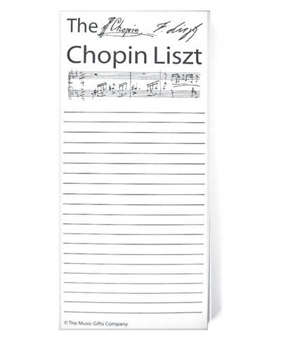 Chopin Liszt Notepad