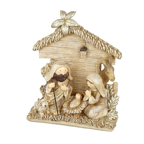 Gold Nativity Scene