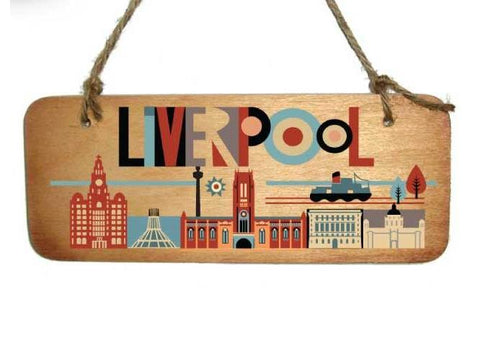 Liverpool Cathedral Rustic Wooden Plaque